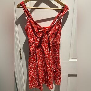Miami Red Floral Mini Dress
